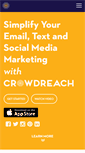 Mobile Screenshot of crowdreach.com